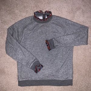 JCrew ruffle sweatshirt